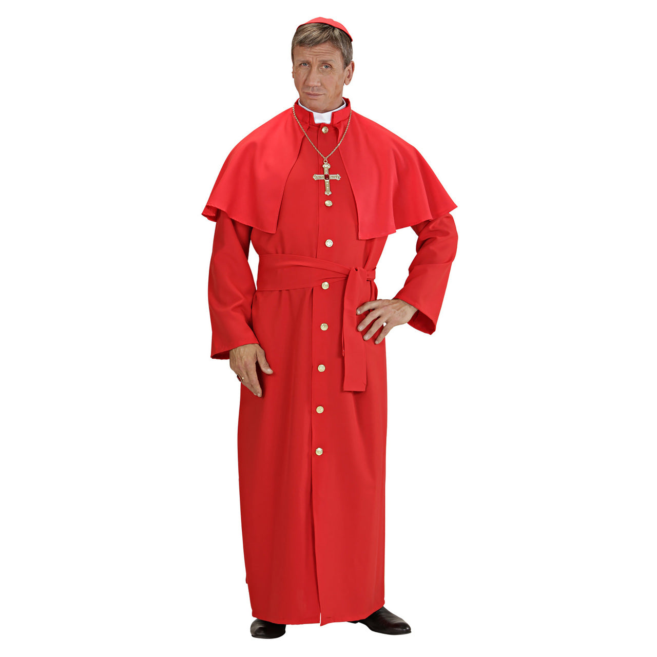 Fato de Cardeal Vermelho para adulto
