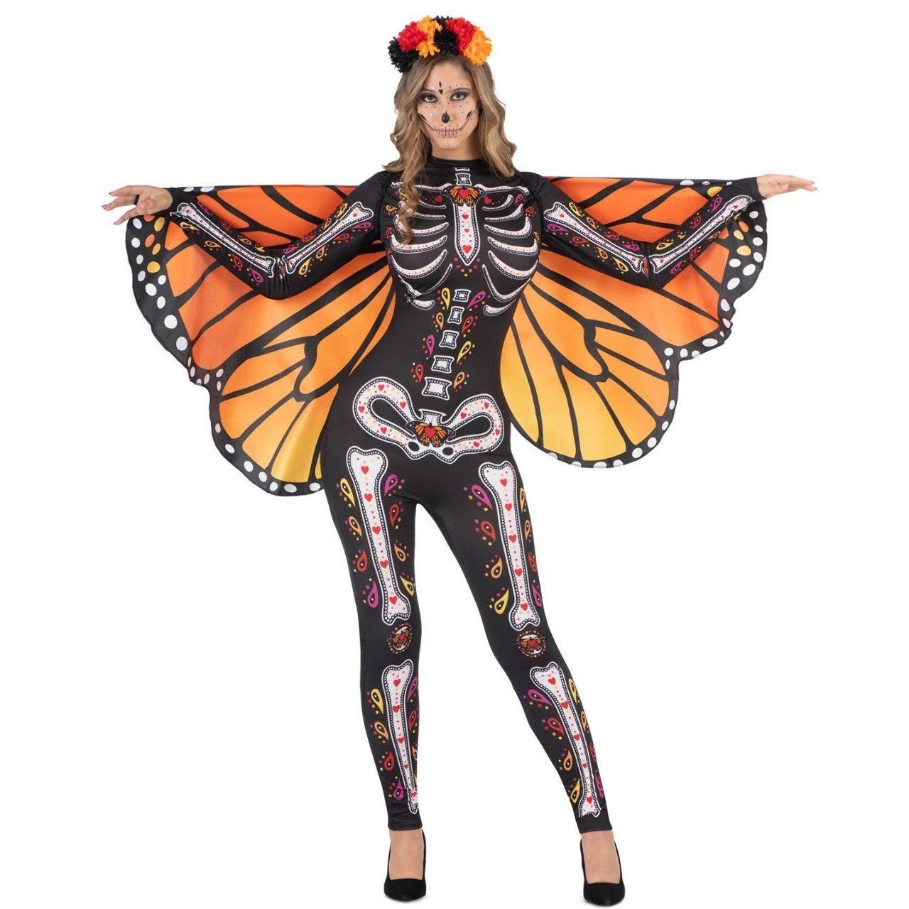 Fato de Catrina Borboleta para mulher
