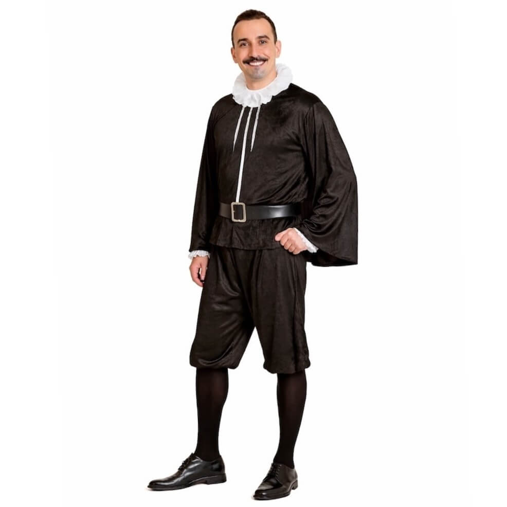 Fato de Cervantes Preto para adulto
