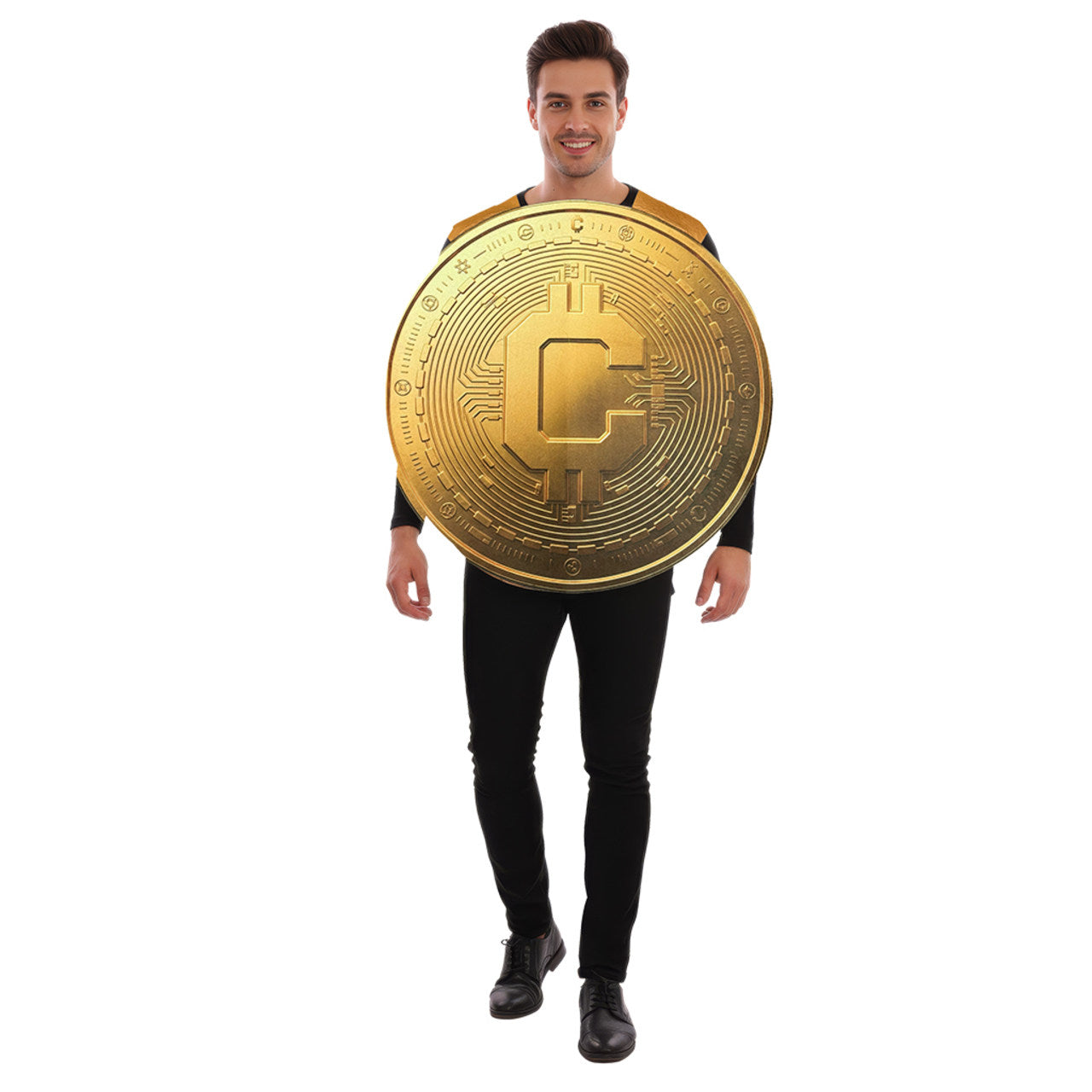 Fato de Criptomoeda para adulto