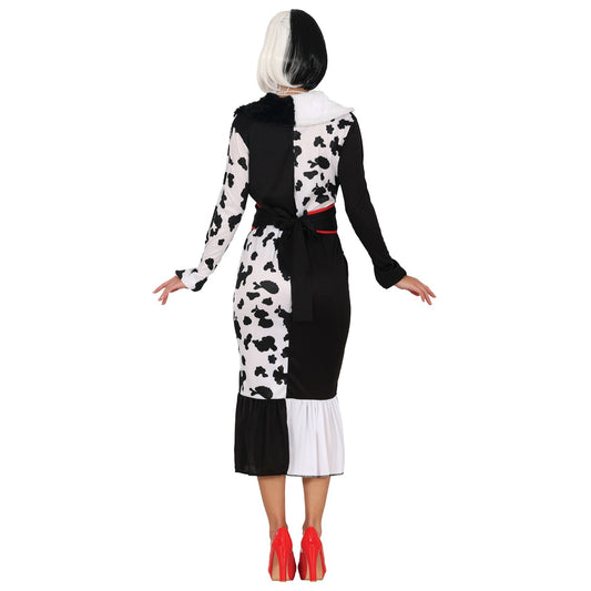 Fato de Cruella Lady para mulher