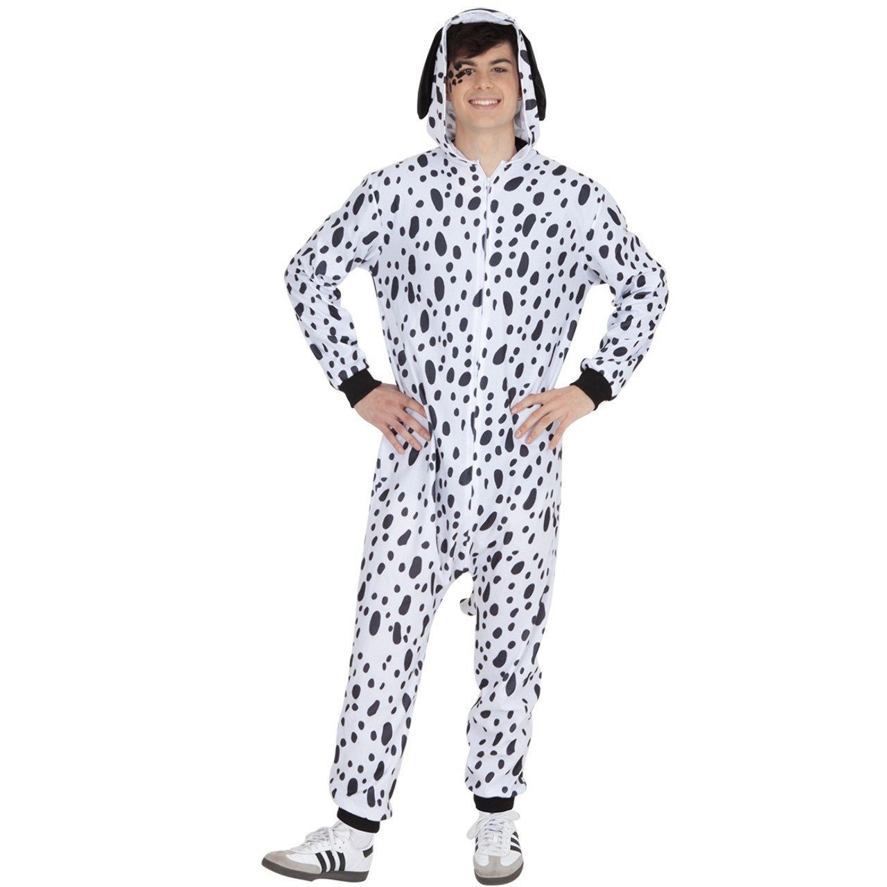 Fato de Dálmata com manchas para adulto