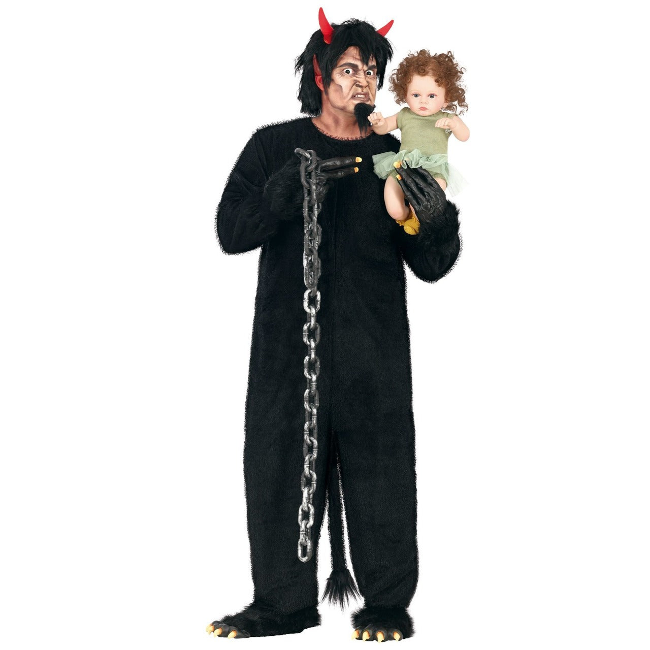 Fato de Demónio Krampus Deluxe para adulto