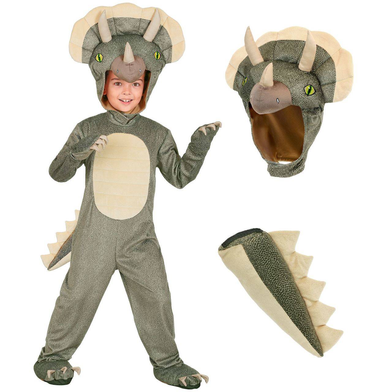 Fato de Dino Triceratops infantil