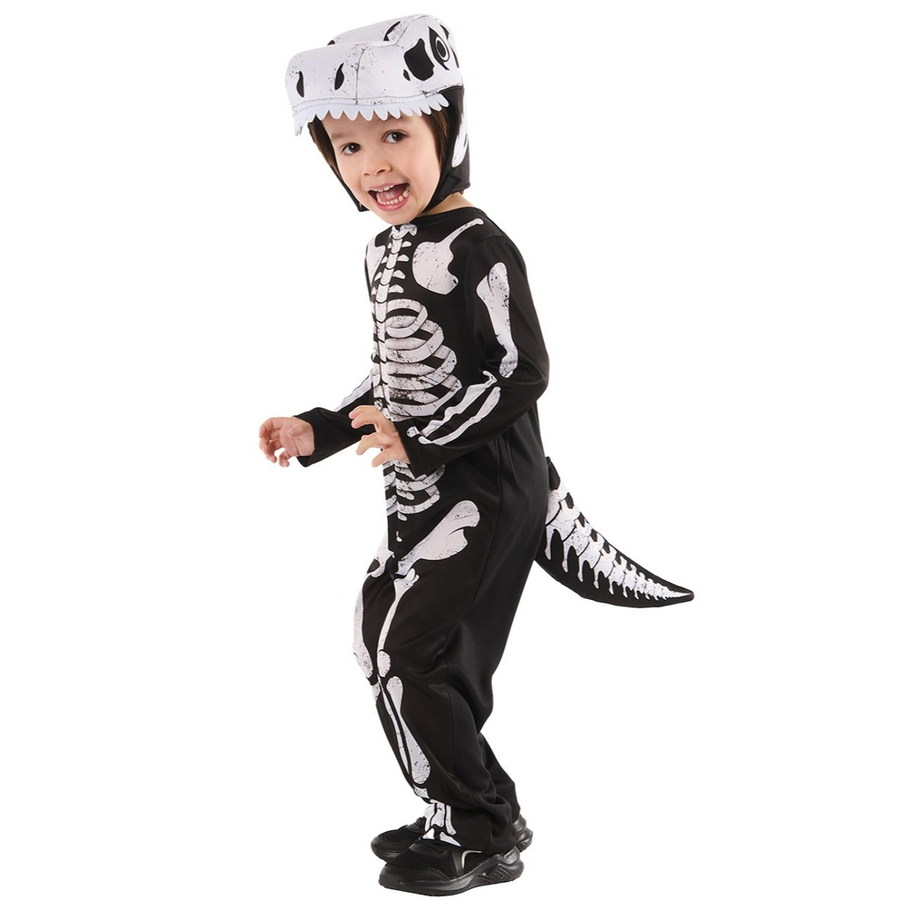 Fantasia de esqueleto de dinossauro para meninos