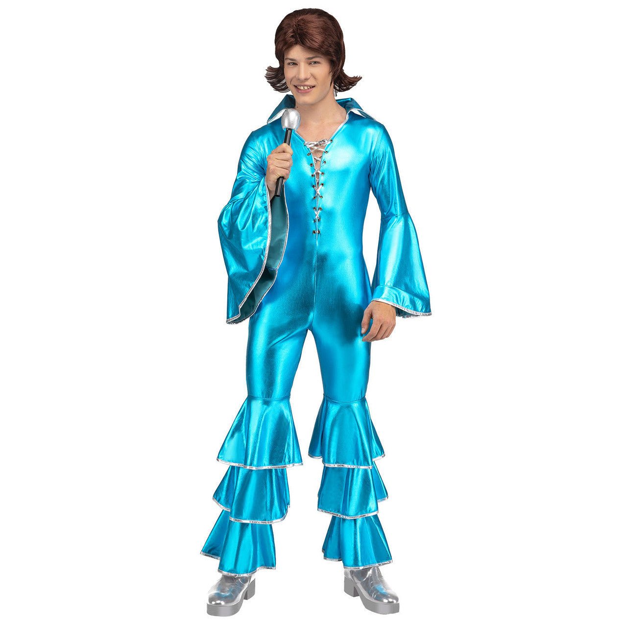 Fato de Disco Azul para homem