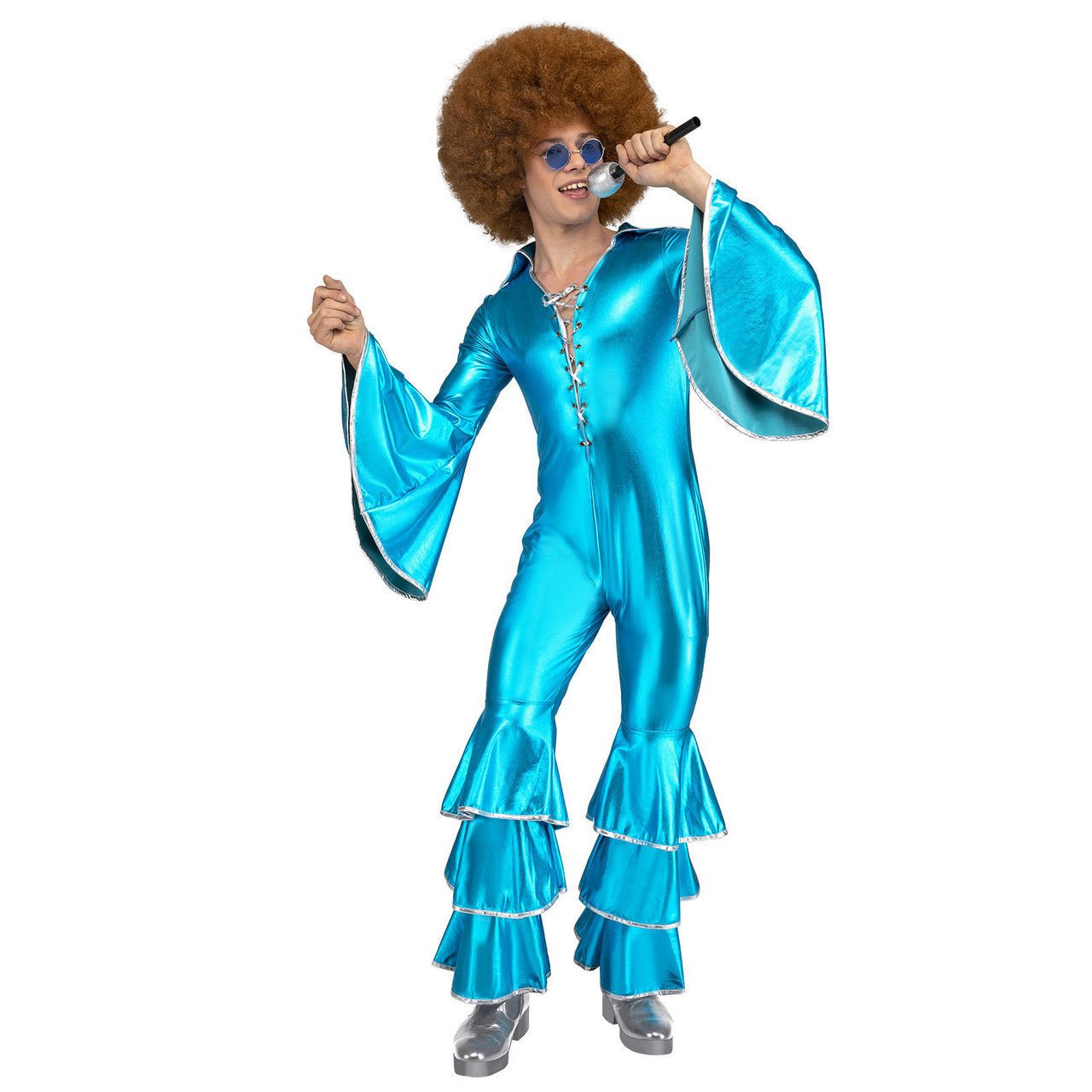 Fato de Disco Azul para homem