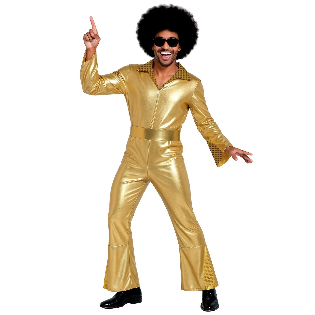 Fato de Disco Gold para homem