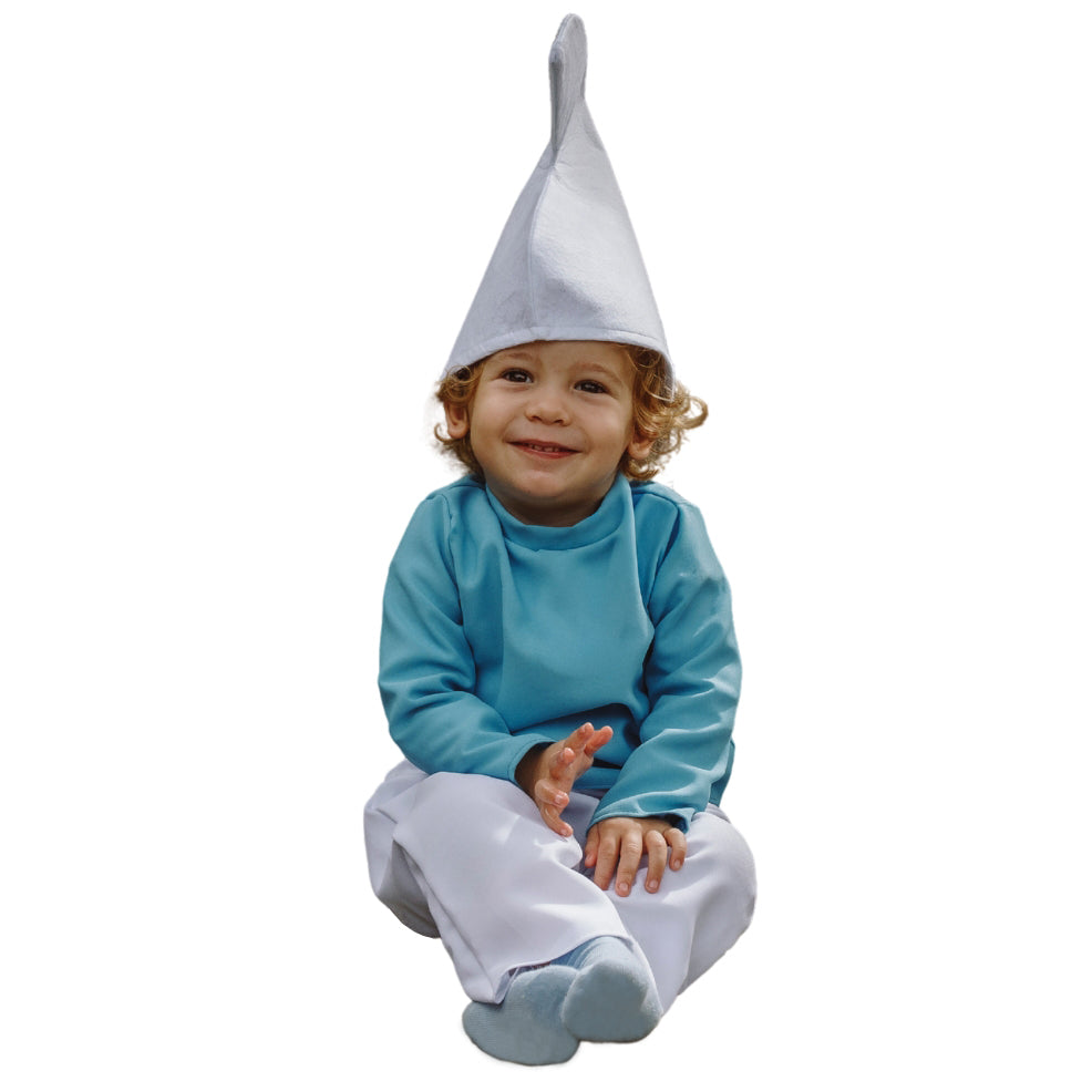 Fato de Duende Azul Clássico para bebé
