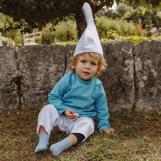 Fato de Duende Azul Clássico para bebé