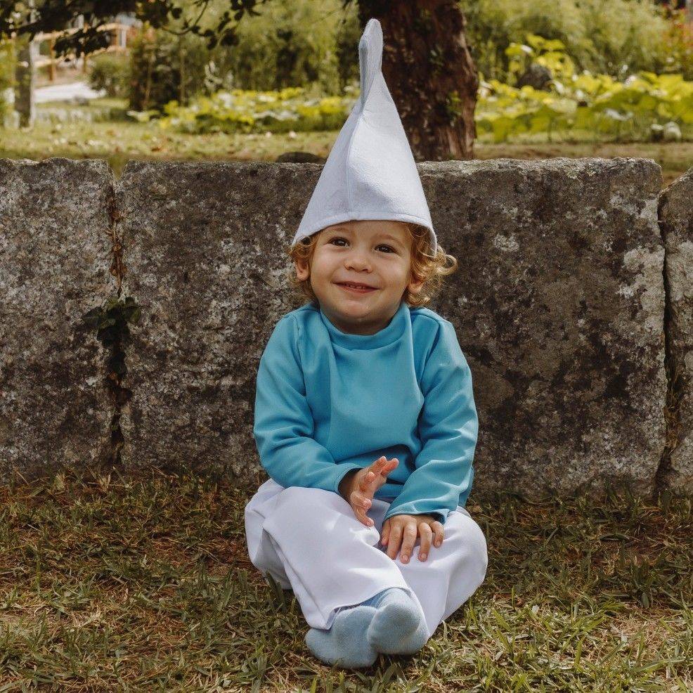 Fato de Duende Azul Clássico para bebé