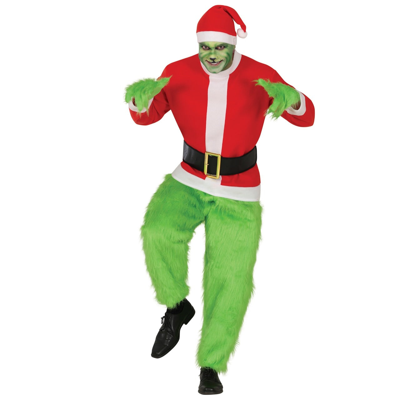 Fato de Duende Grinch Deluxe para adulto