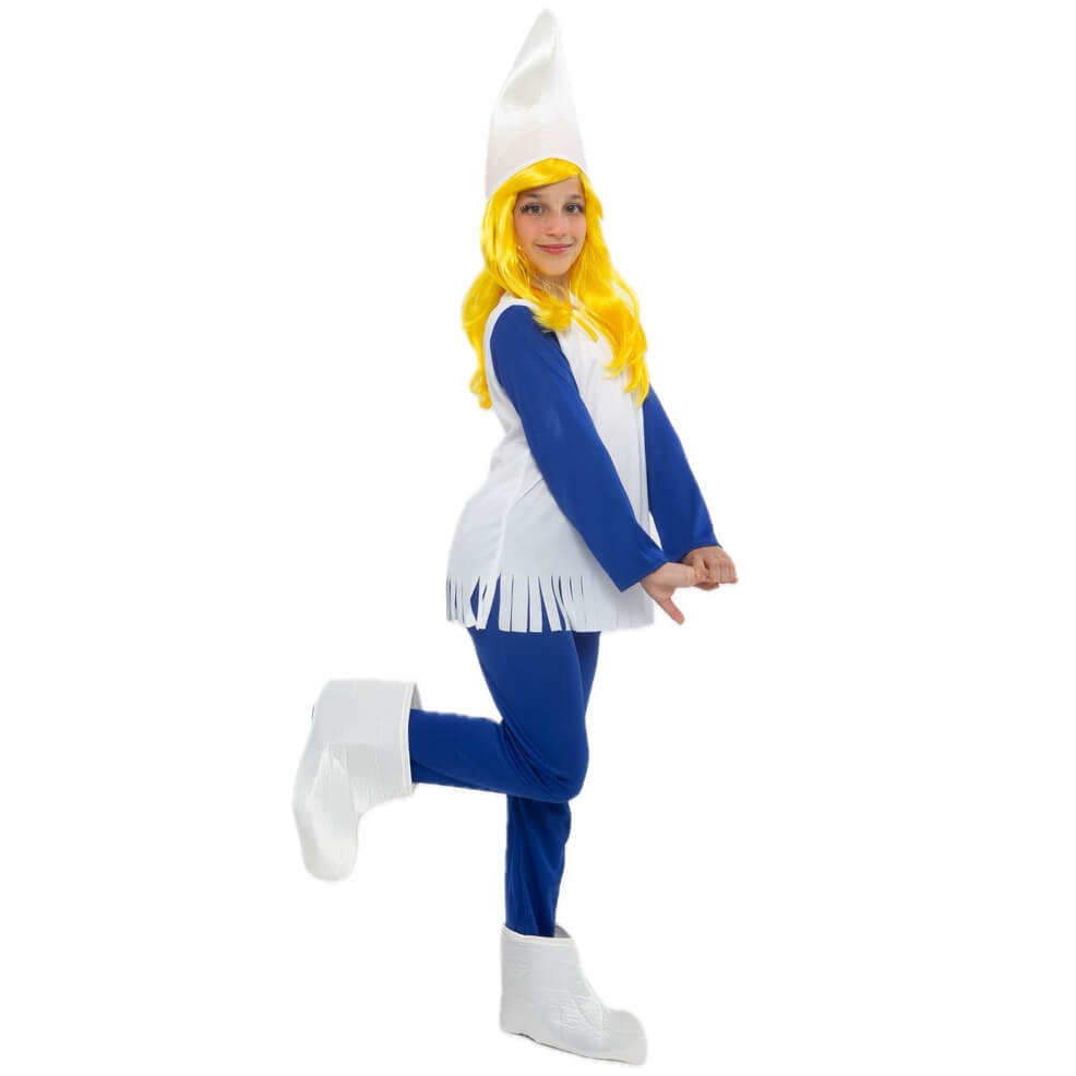 Fato de Duende Azul com Sapatos para menina