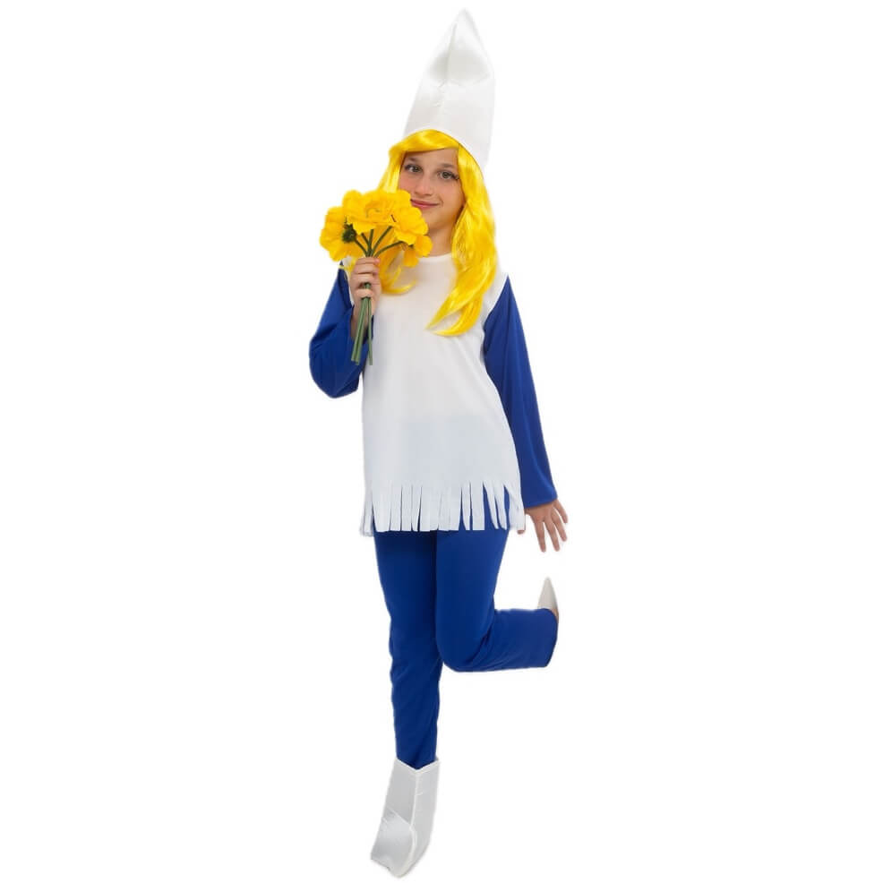 Fato de Duende Azul com Sapatos para menina