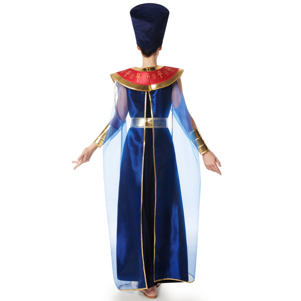 Fato de Egípcia Faraona Azul para mulher