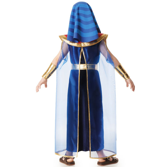 Fato de Egípcio Faraó Azul para criança