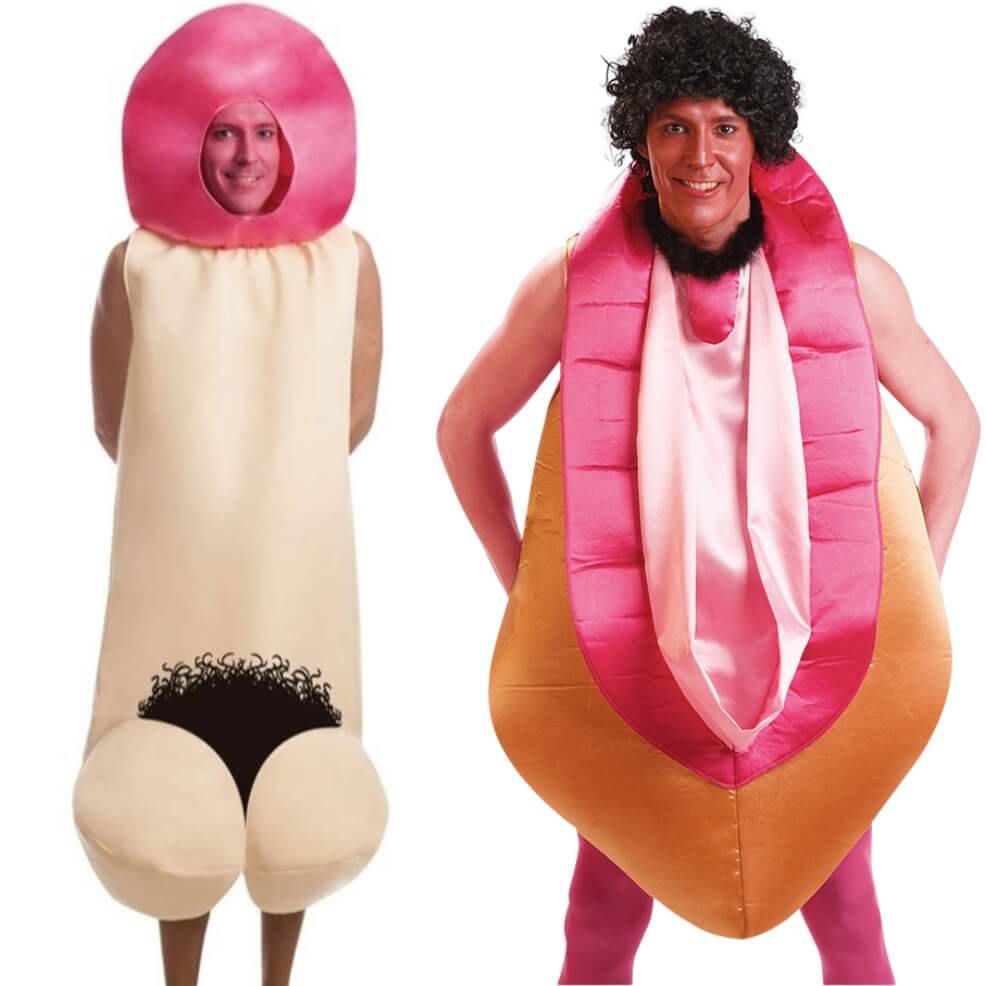 Fato de casal de Pênis e Vagininha