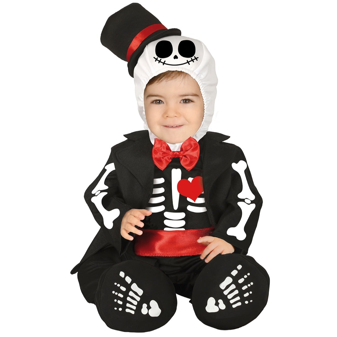 Fato de Esqueleto Fantasma para bebé