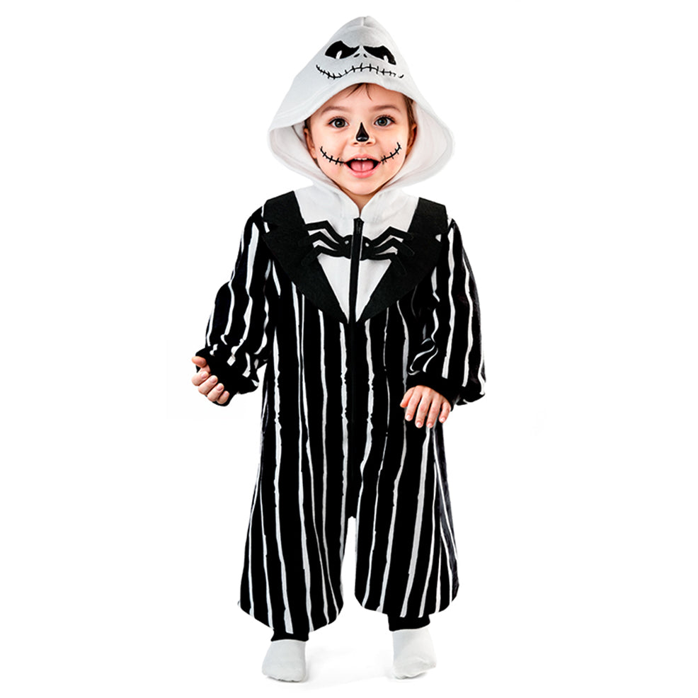 Fato de Esqueleto Skellington para bebé