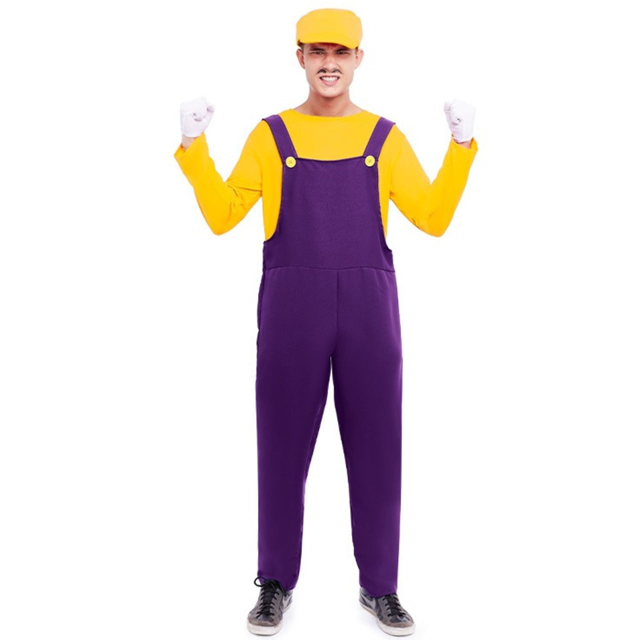 Fato de Canalizador Vilão Wario para adulto