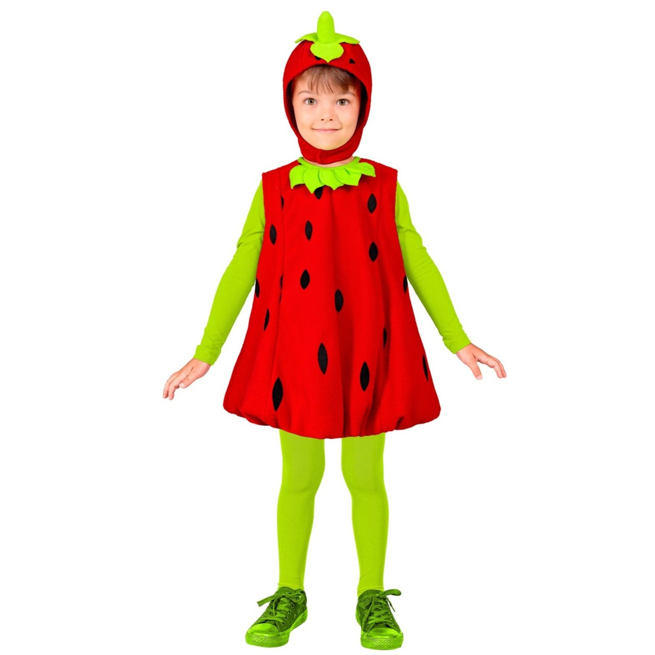 Fato de Morango Regina infantil
