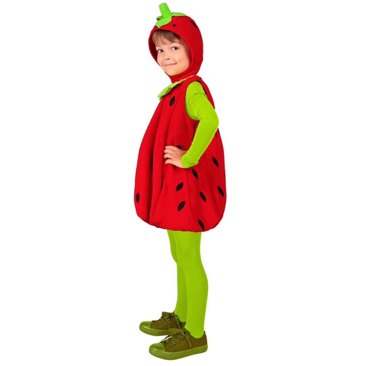 Fato de Morango Regina infantil