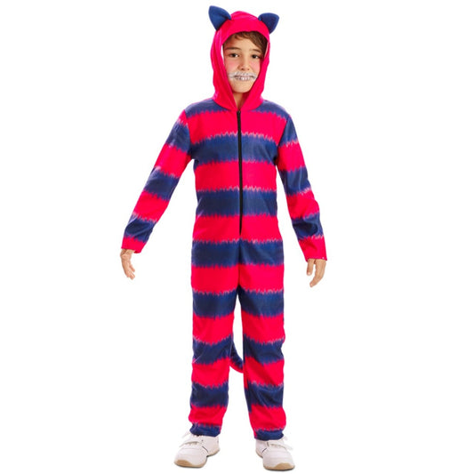 Fato de Gato Cheshire Listrado infantil