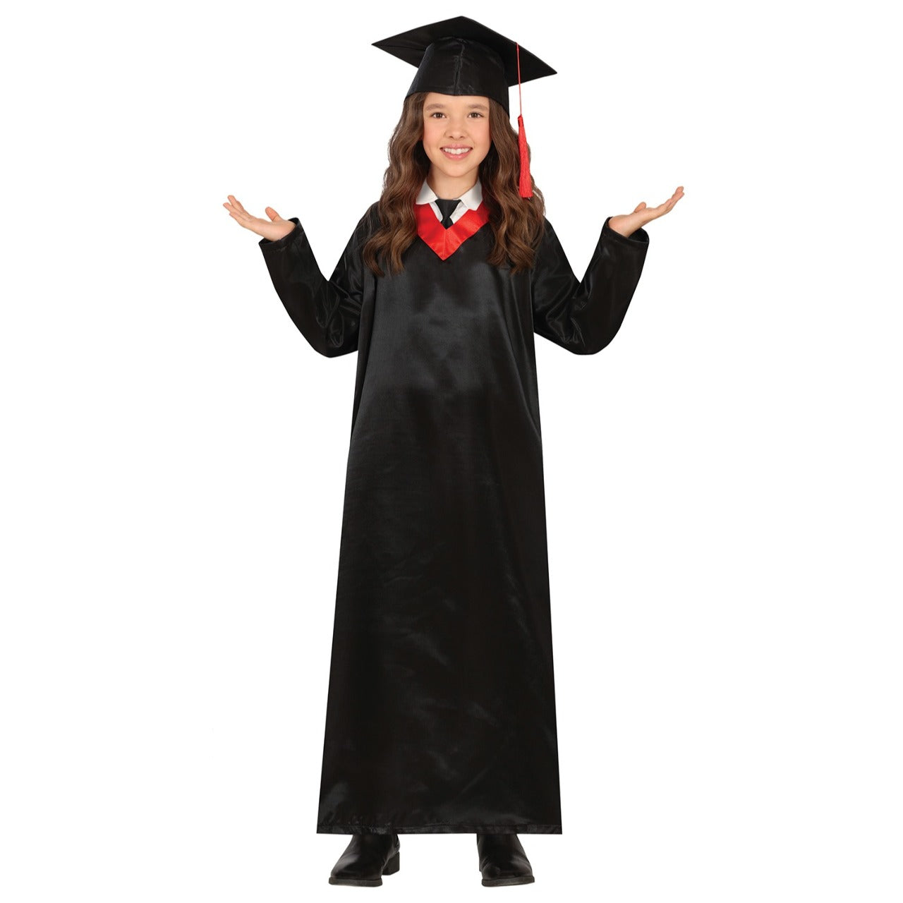 Fato de Graduado Clássico Vermelho infantil