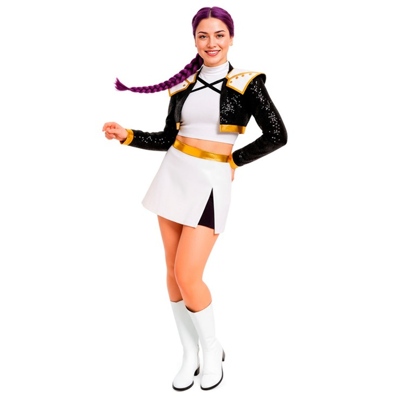 Fato de Guerreira K-Pop Golden para mulher