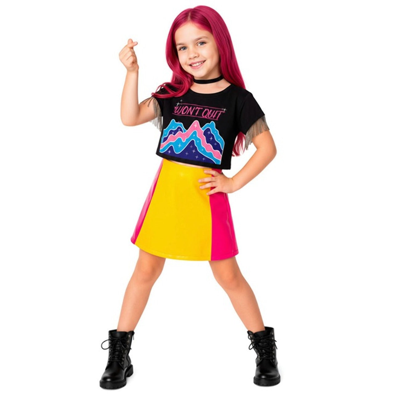 Fato de Guerreira K-Pop Mira Hunters para menina