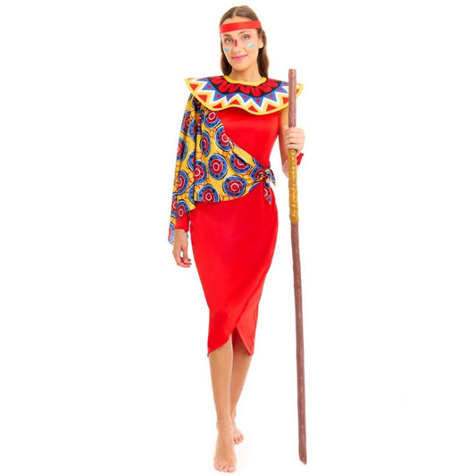 Fato de Guerreira da Tribo Masai para mulher