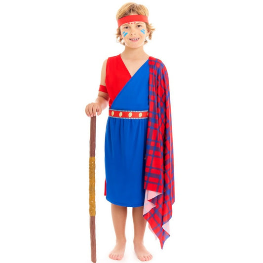 Fato de Guerreiro da Tribo Masai para criança