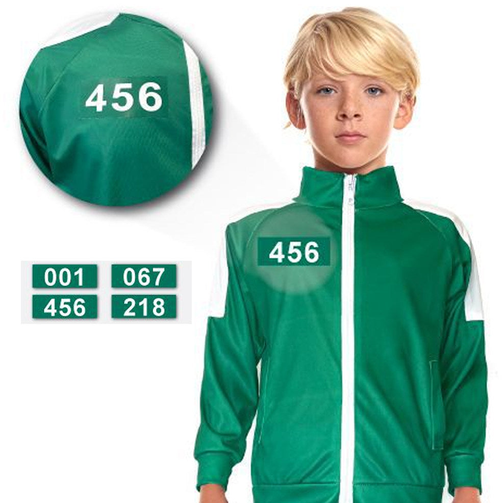 Fato do Squid Game Jogador Verde infantil