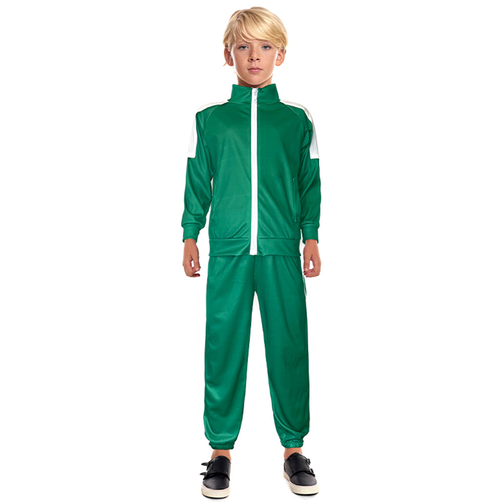 Fato do Squid Game Jogador Verde infantil