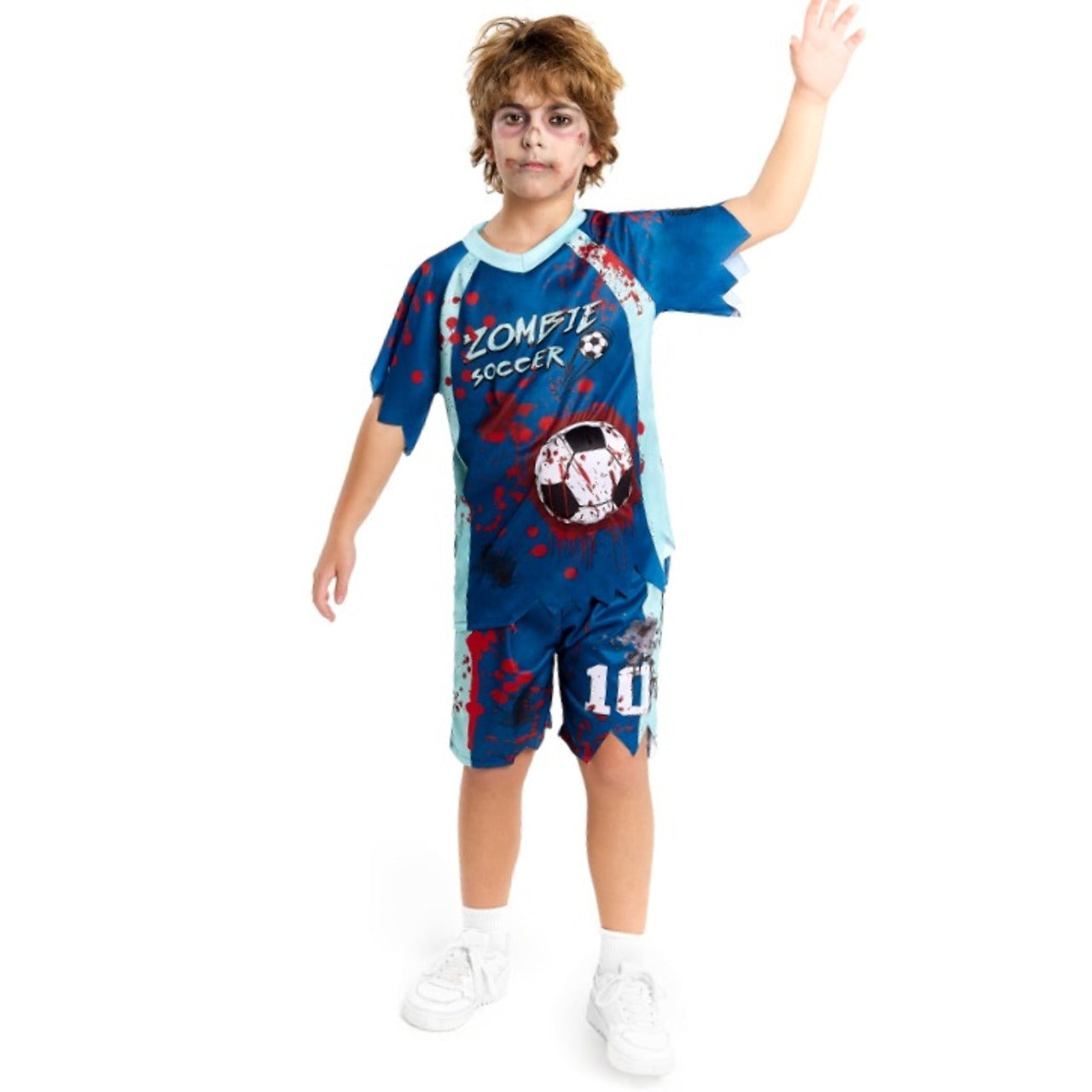 Fato de Jogador de Futebol Zumbi para criança