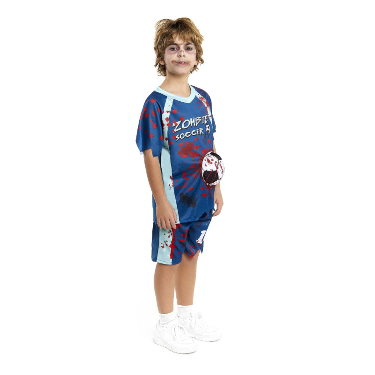 Fato de Jogador de Futebol Zumbi para criança