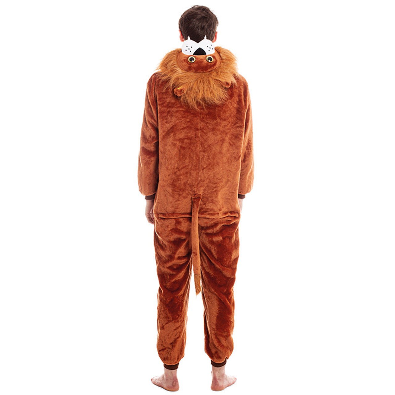 Fato de Leão com Capuz para adulto