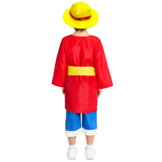 Fato de Luffy One Piece Aventureiro infantil