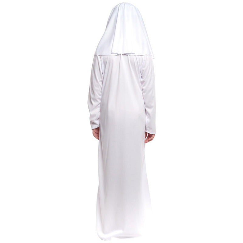 Fato de Freira Branca Sinistra para menina