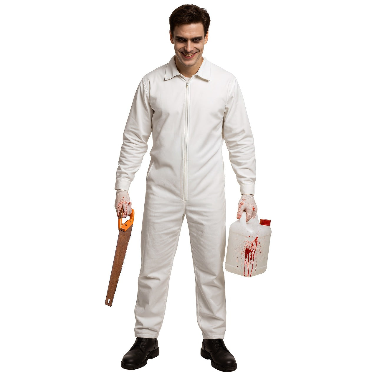 Fato de Macaco Branco para adulto
