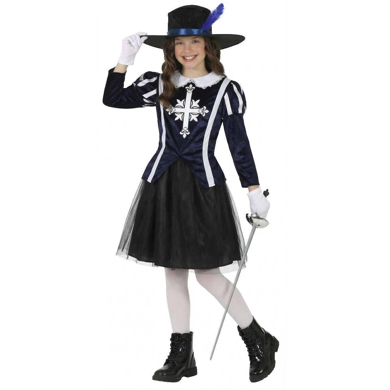 Fato de Mosqueteira D'Artagnan para menina