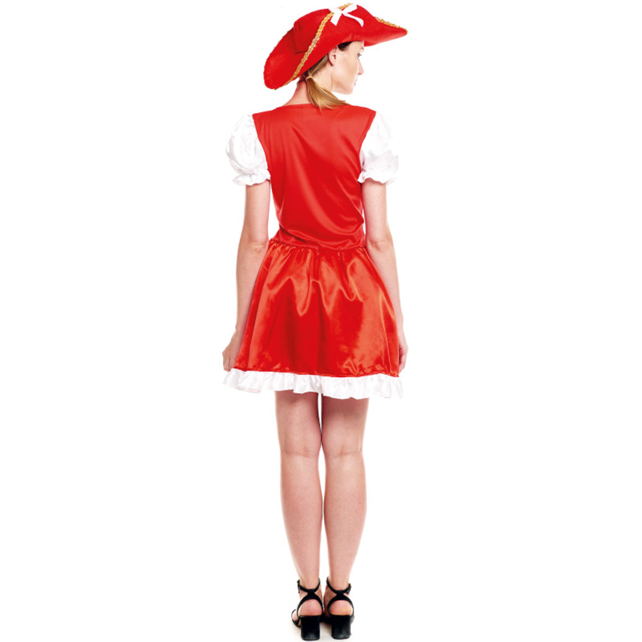 Fato de Mosqueteiro vermelho para mulher