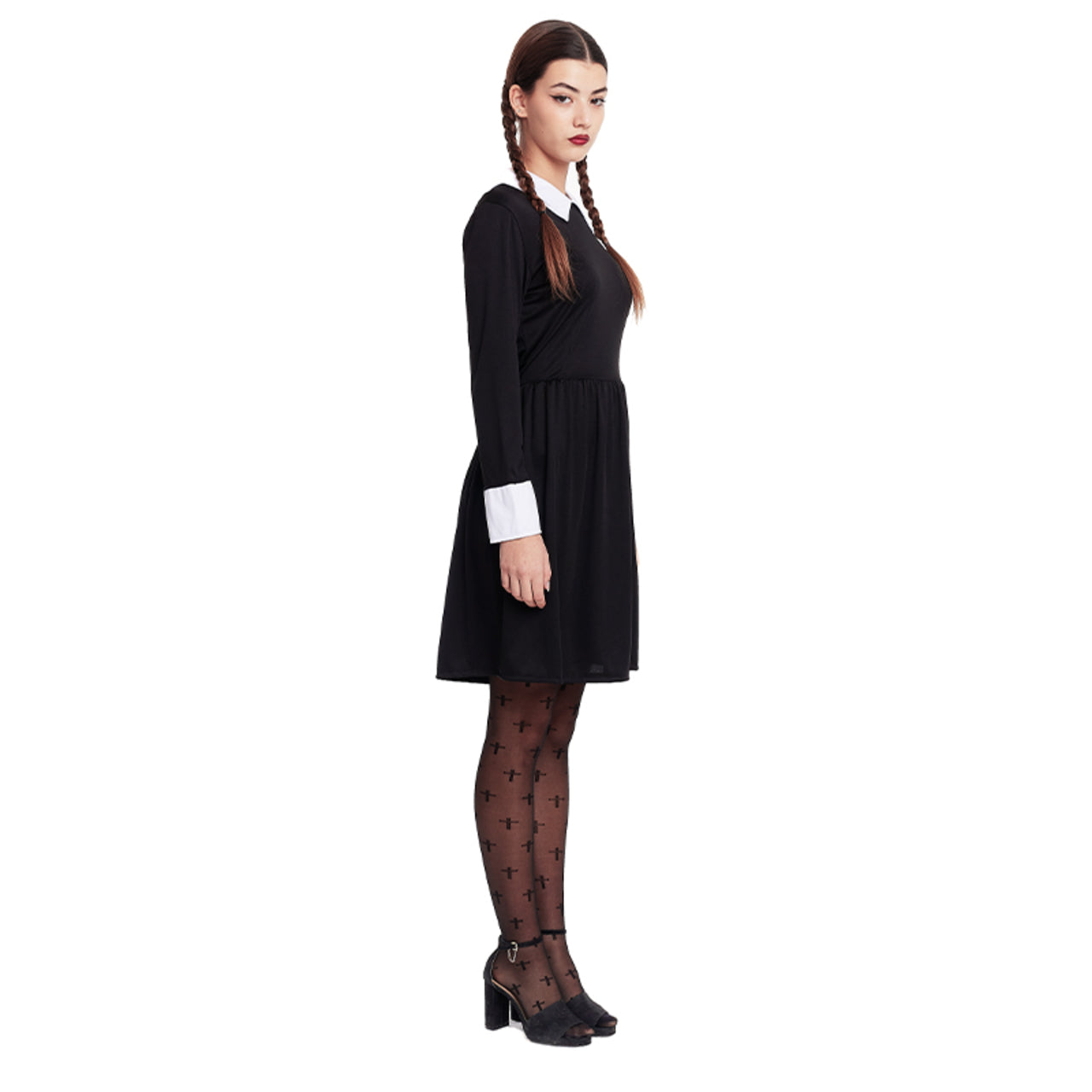 Fato de Menina Sinistra Preto para mulher