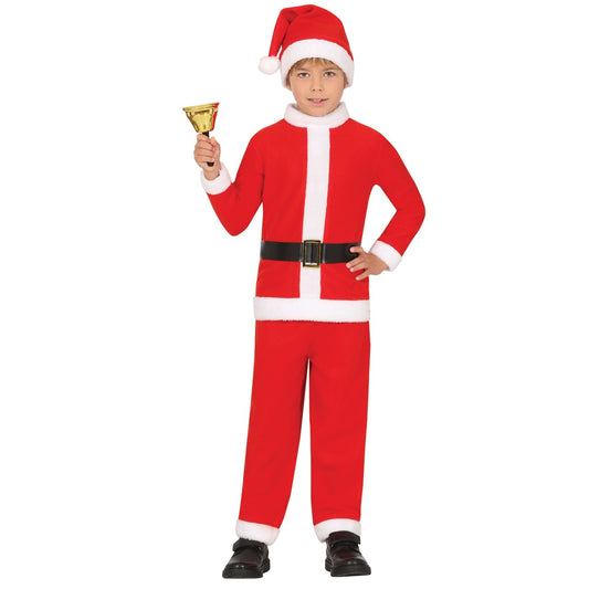 Fato de Pai Natal Vermelho para criança