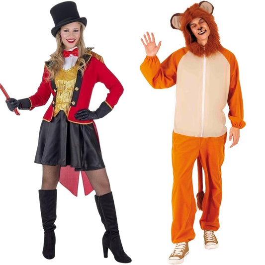 Fatos de casal de Domador e Leão