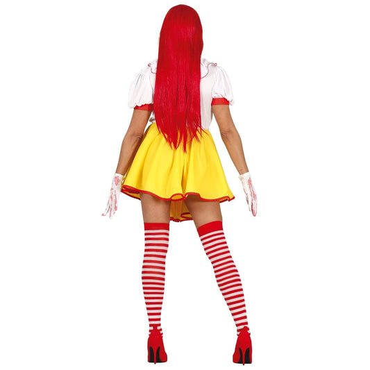 Fato de Palhaça Burger para mulher-4