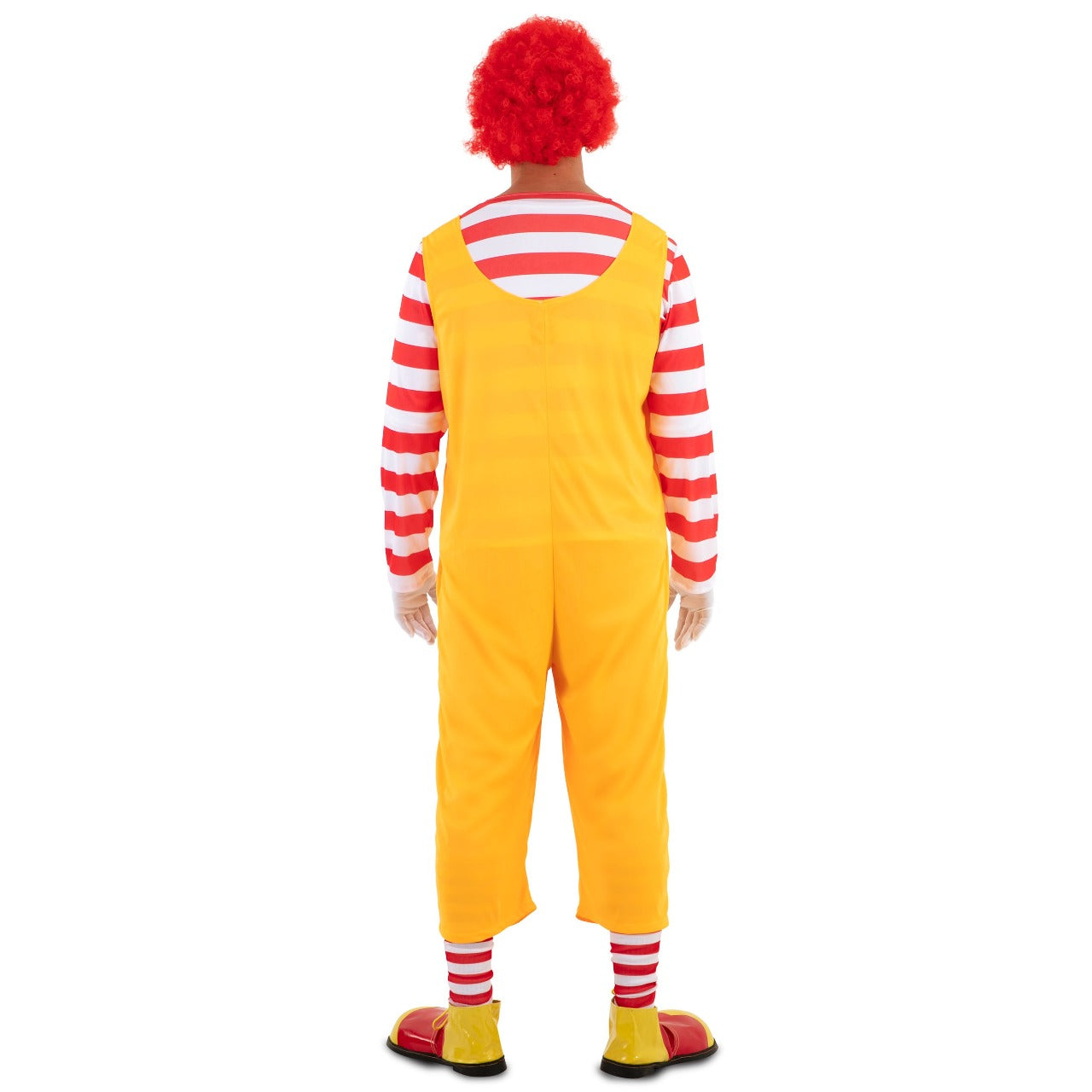 Fato de Palhaço Burger Amarelo para adulto