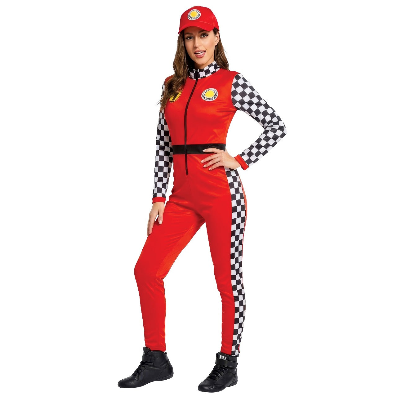 Fato de Piloto Fórmula 1 Quadros para mulher