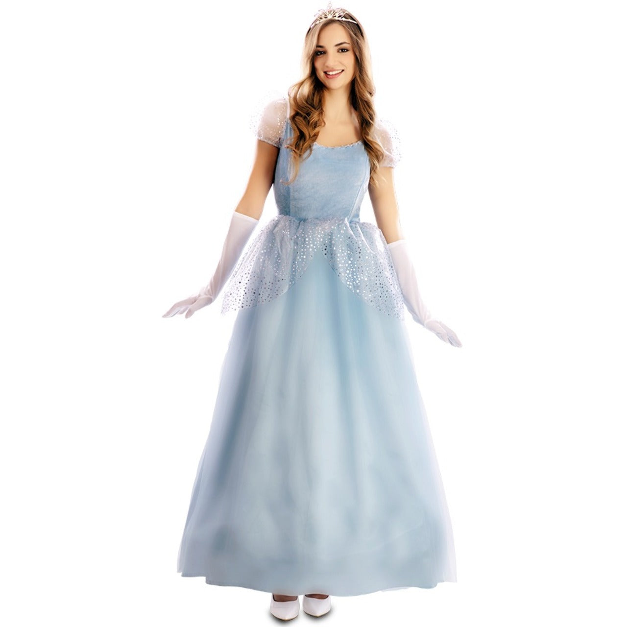 Fato de Princesa Azul de Conto para mulher