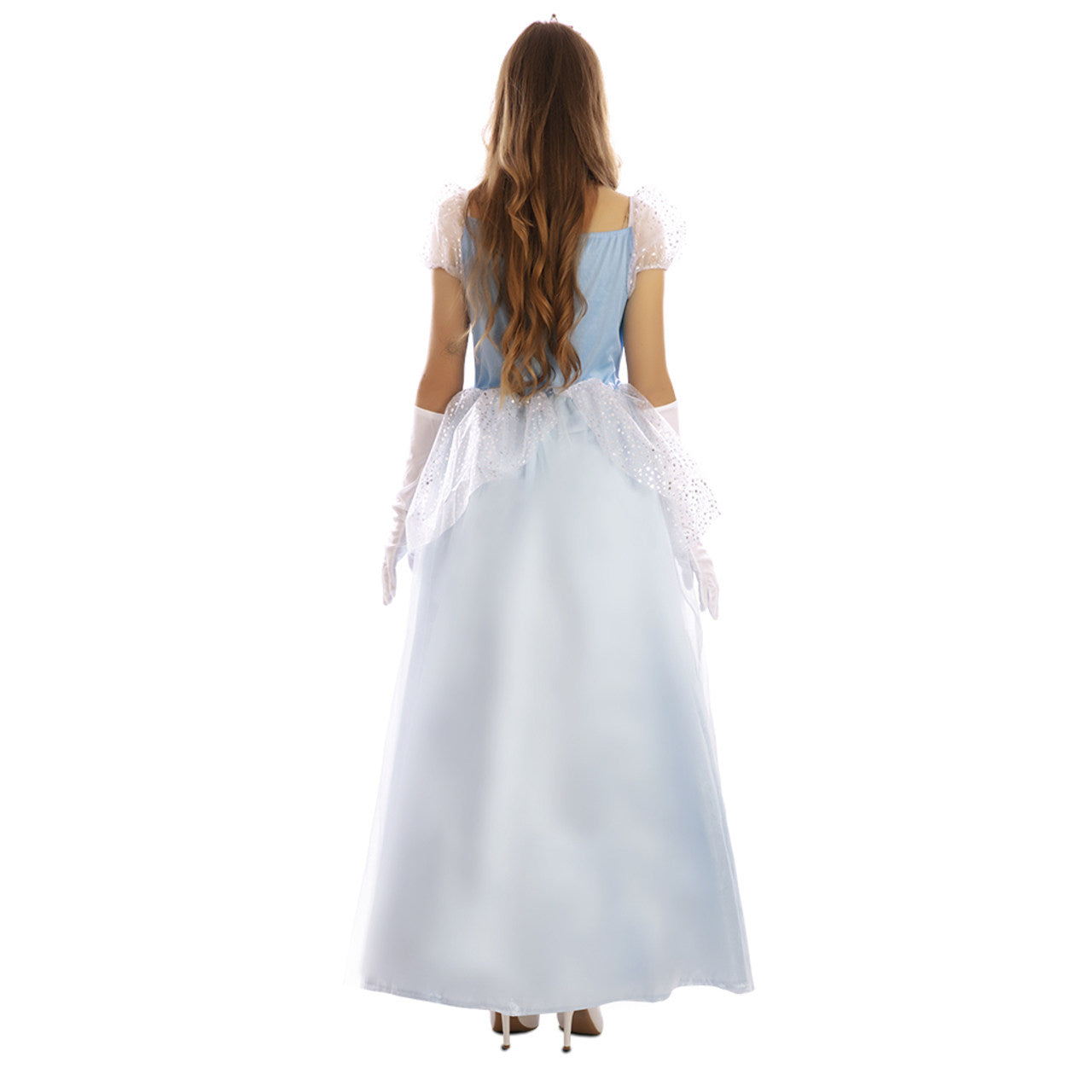 Fato de Princesa Azul de Conto para mulher